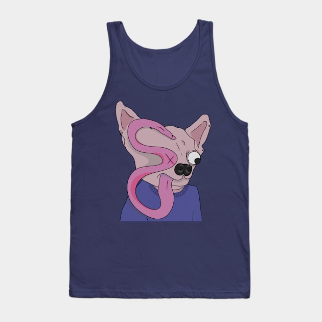 Scary Chihuahua Tank Top by ArtByOregano